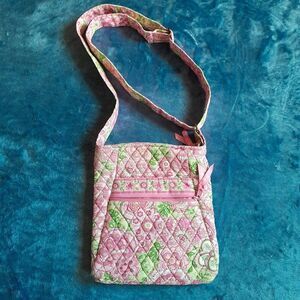 Vera Bradley Crossbody Bag Women's Floral Quilted Handbag Width 10in.